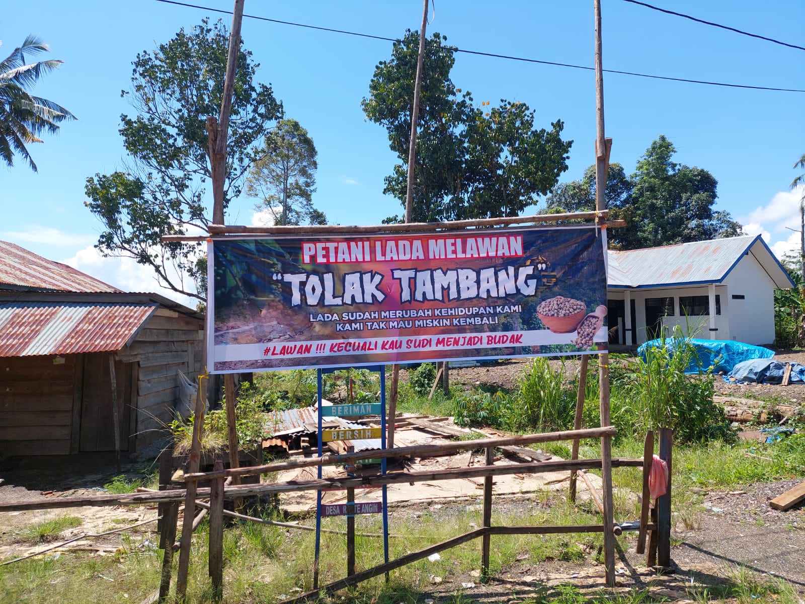 Petani Merica tolak tambang