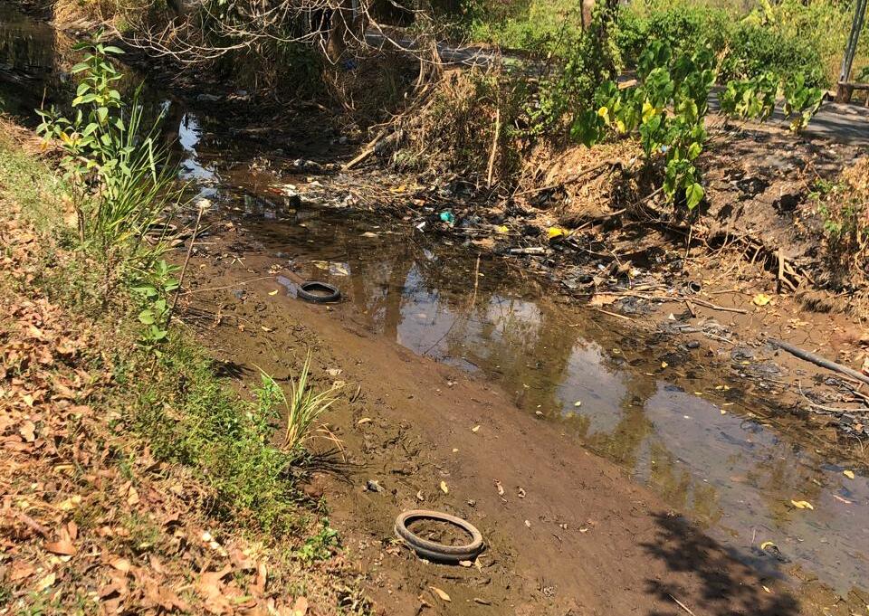 Potret anak sungai yang sempat mengering di poros Moncongloe Maros/Sahrul Ramadan/Bollo.id