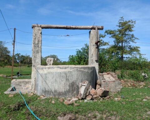 Sumur warga di Dusun Balla Tinggia, Desa Papan Loe, Kecamatan Pajukukang, Bantaeng yang mengering/Adel Irmayanti/Bollo.id