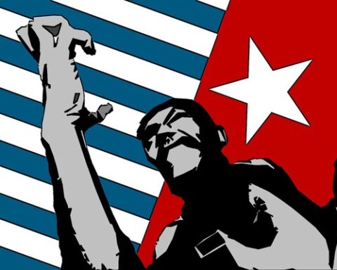 Ilustrasi, Free West Papua/Foto: rightnow.org.au