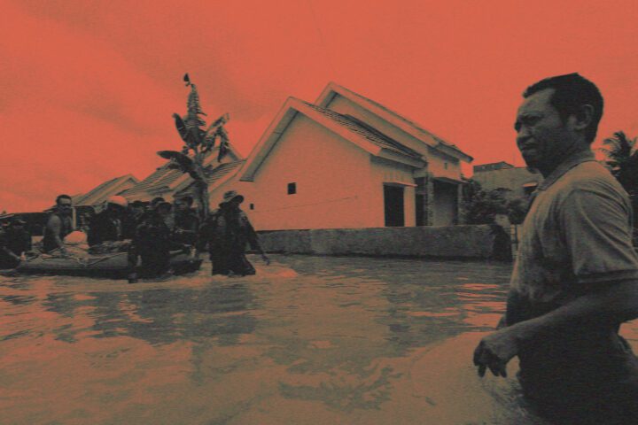 Banjir di Perumnas Antang menjadi bagian hidup warganya/Arfa Zulkarnain dari CI