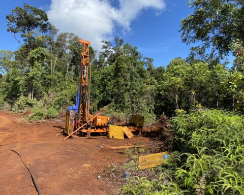 Aktivitas eksplorasi di Blok Tanamalia, Kecamatan Towuti, Kabupaten Luwu Timur/Foto: WALHI Sulsel
