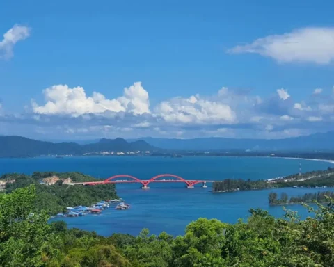Teluk Yotefa dan Jembatan Merah/Sumber: Lautsehat.id