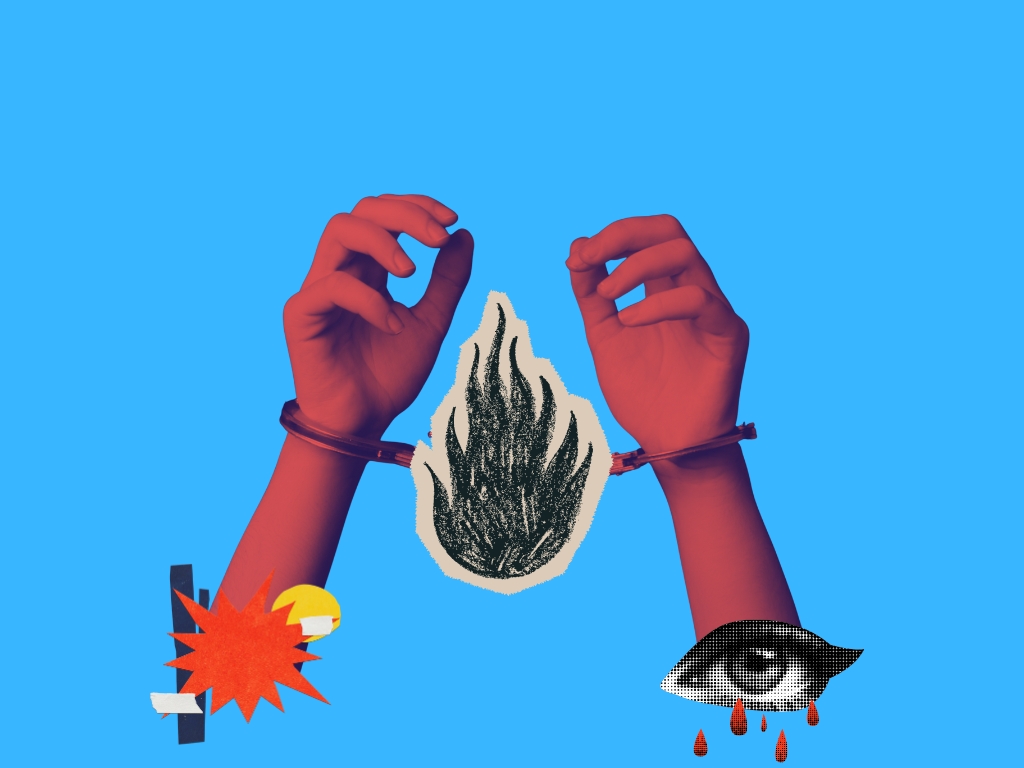 Dua kantor parlemen di Makassar hangus terbakar pada 29 dan 30 Agustus 2025. Setelah peristiwa di Kota Para Demonstran itu polisi memburu puluhan orang. Ini adalah secuil ceritanya/Cover: Bollo.id