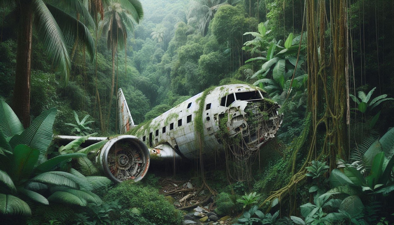 Ilustrasi pesawat jatuh/pixabay