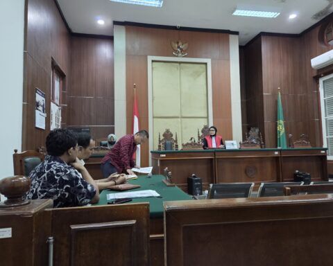 Suasana persidangan di Pengadilan Negeri Makassar, Jumat, 27 Februari 2026/LBH Pers Makassar